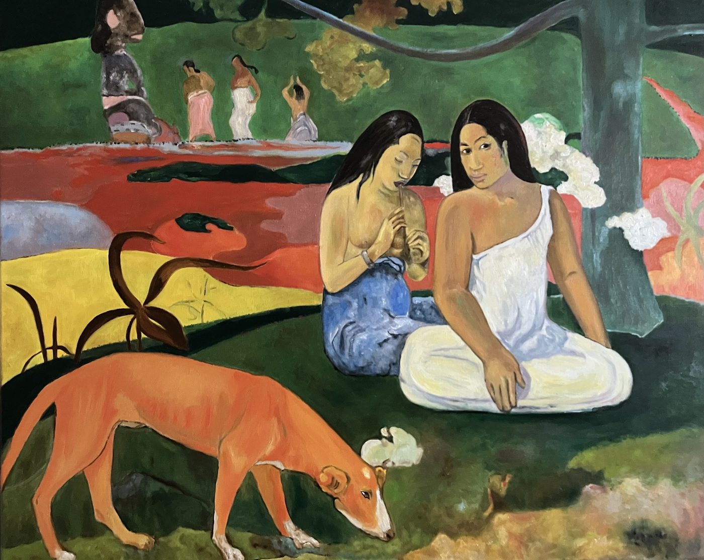 Arearea (Joyeusetés), copie de Gauguin (1892) par Bruno Leprêtre