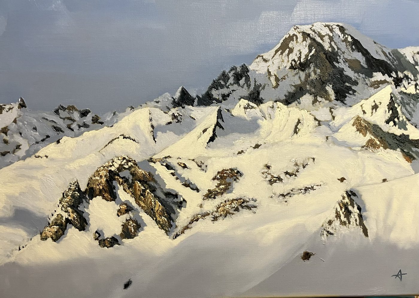 Original creation by Bruno Leprêtre — snow-capped mountain