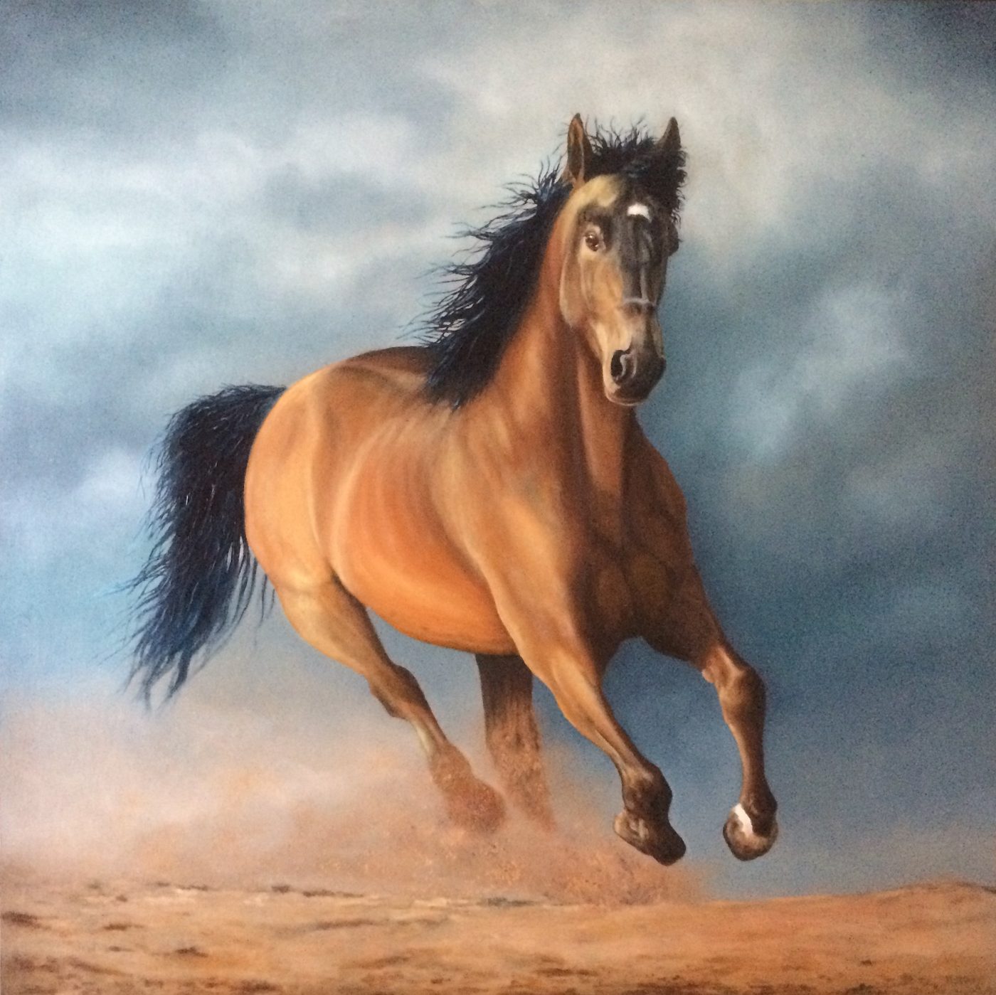 Création originale de Bruno Leprêtre — cheval en mouvement
